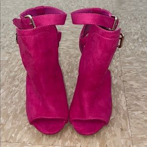 Hot pink heels